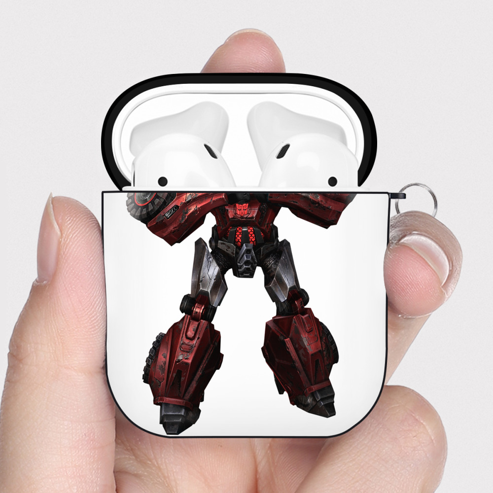 （画像用）  AirPods 第2世代保護ケース ハードシェル ブラック 耐衝撃・防指紋・カラビナ付き