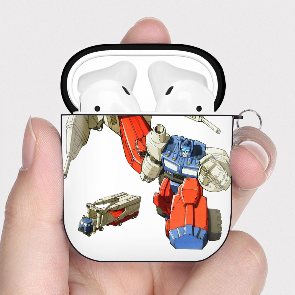 （画像用）  AirPods 第2世代保護ケース ハードシェル ブラック 耐衝撃・防指紋・カラビナ付き