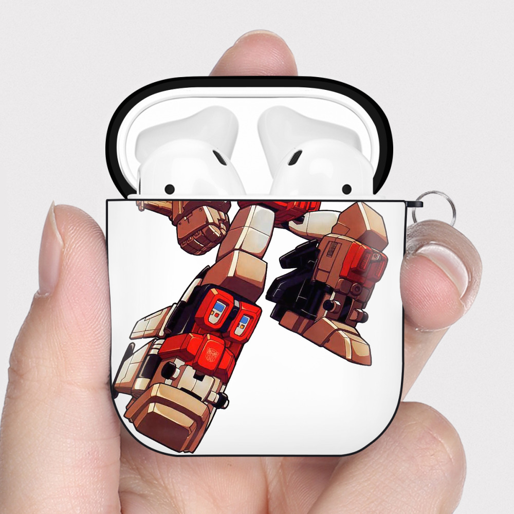 （画像用）  AirPods 第2世代保護ケース ハードシェル ブラック 耐衝撃・防指紋・カラビナ付き