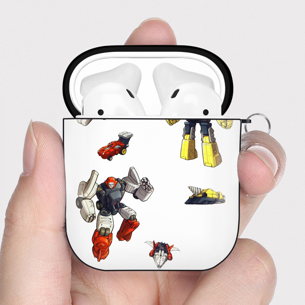 （画像用）  AirPods 第2世代保護ケース ハードシェル ブラック 耐衝撃・防指紋・カラビナ付き