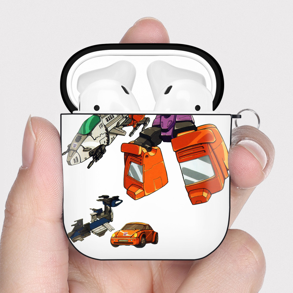 （画像用）  AirPods 第2世代保護ケース ハードシェル ブラック 耐衝撃・防指紋・カラビナ付き