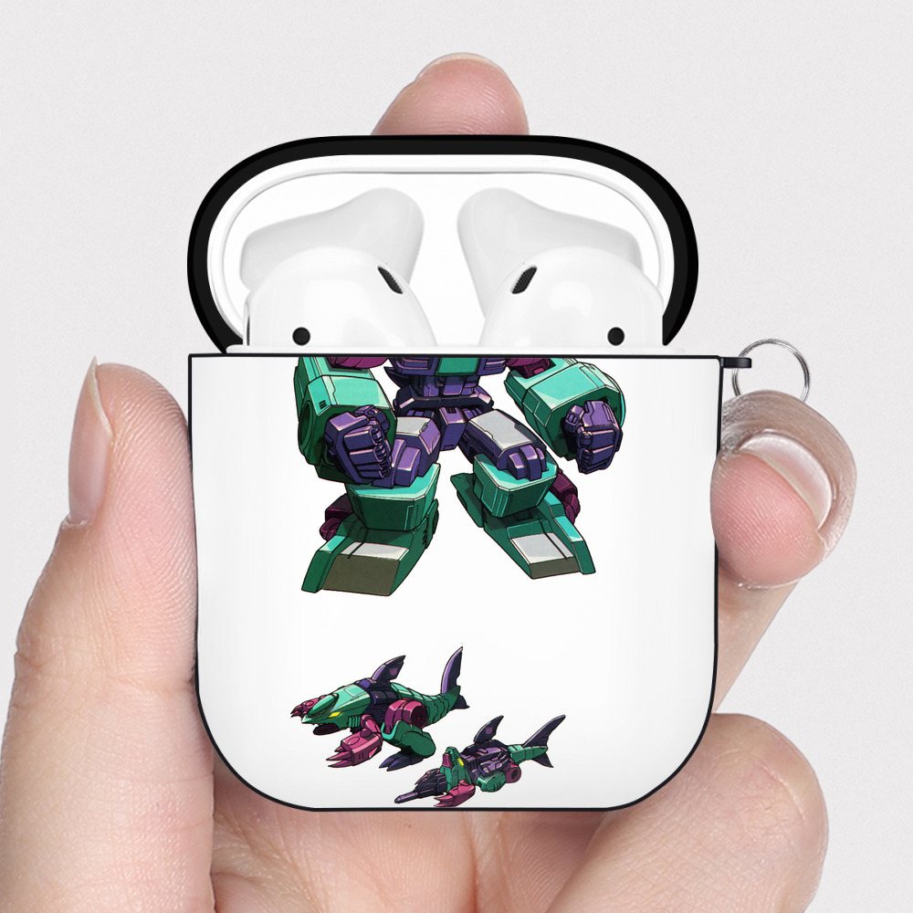 （画像用）  AirPods 第2世代保護ケース ハードシェル ブラック 耐衝撃・防指紋・カラビナ付き