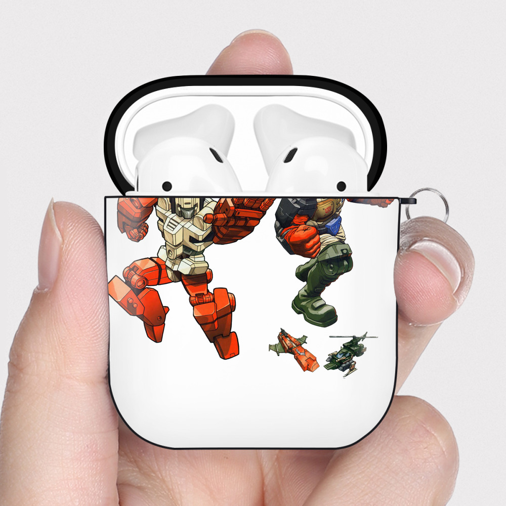 （画像用）  AirPods 第2世代保護ケース ハードシェル ブラック 耐衝撃・防指紋・カラビナ付き