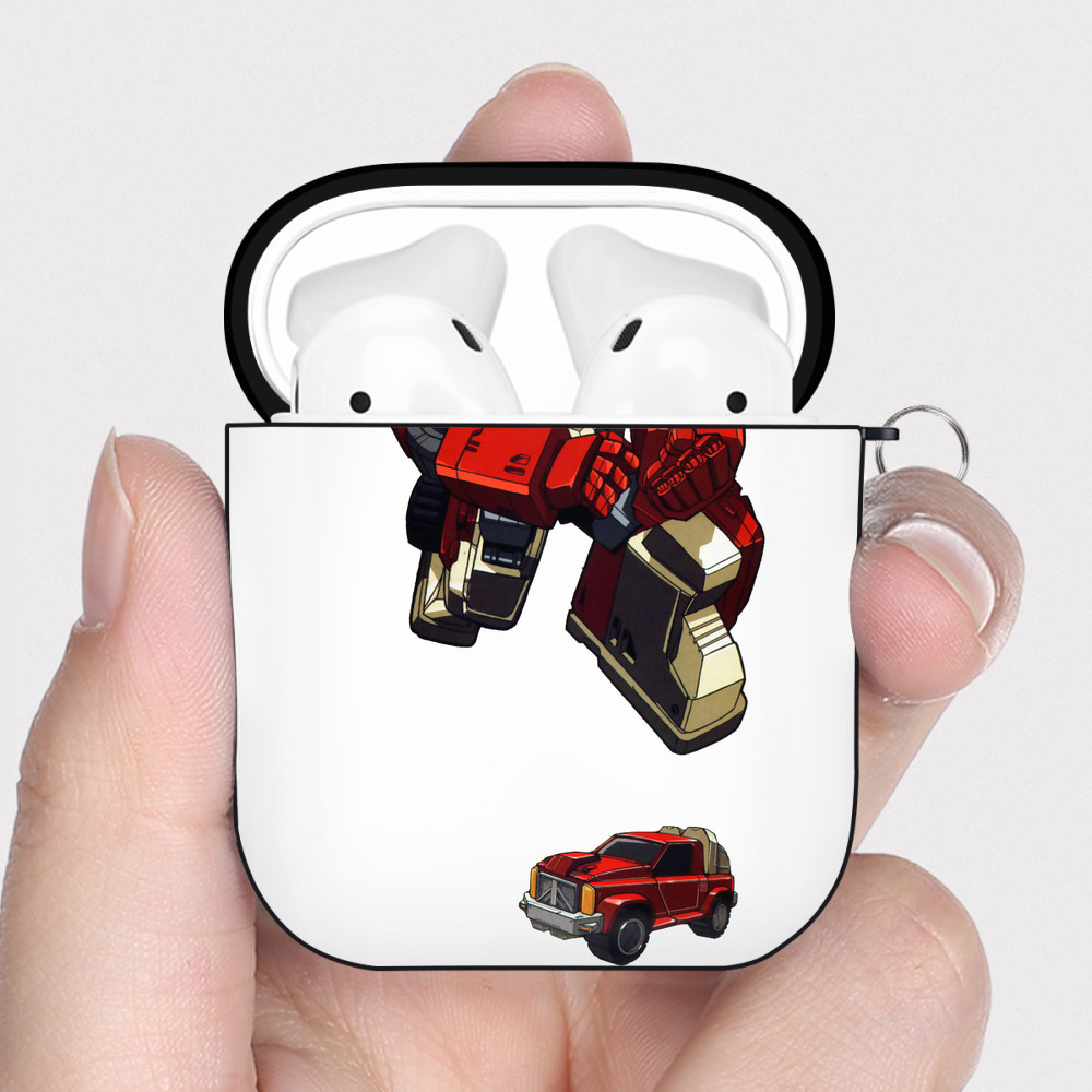 （画像用）  AirPods 第2世代保護ケース ハードシェル ブラック 耐衝撃・防指紋・カラビナ付き