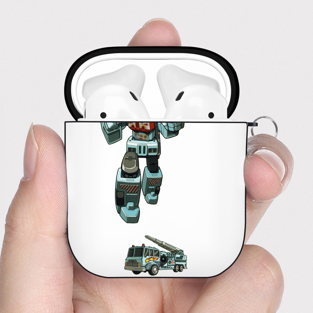 （画像用）  AirPods 第2世代保護ケース ハードシェル ブラック 耐衝撃・防指紋・カラビナ付き