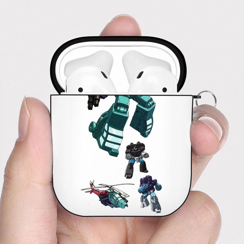 （画像用）  AirPods 第2世代保護ケース ハードシェル ブラック 耐衝撃・防指紋・カラビナ付き