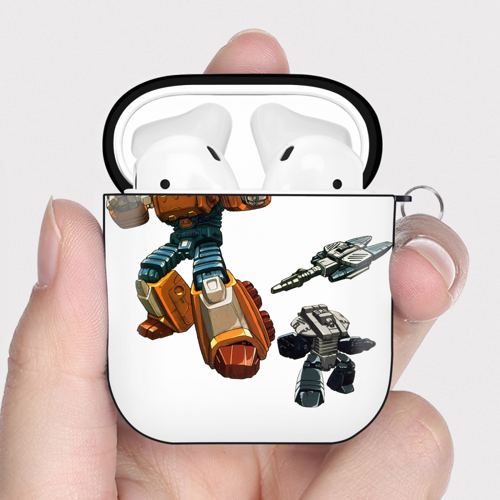 （画像用）  AirPods 第2世代保護ケース ハードシェル ブラック 耐衝撃・防指紋・カラビナ付き