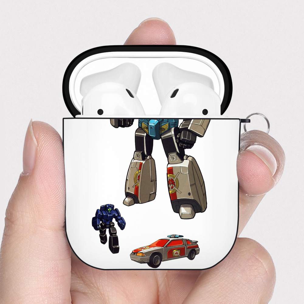 （画像用）  AirPods 第2世代保護ケース ハードシェル ブラック 耐衝撃・防指紋・カラビナ付き