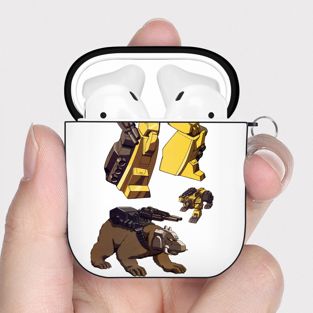 （画像用）  AirPods 第2世代保護ケース ハードシェル ブラック 耐衝撃・防指紋・カラビナ付き