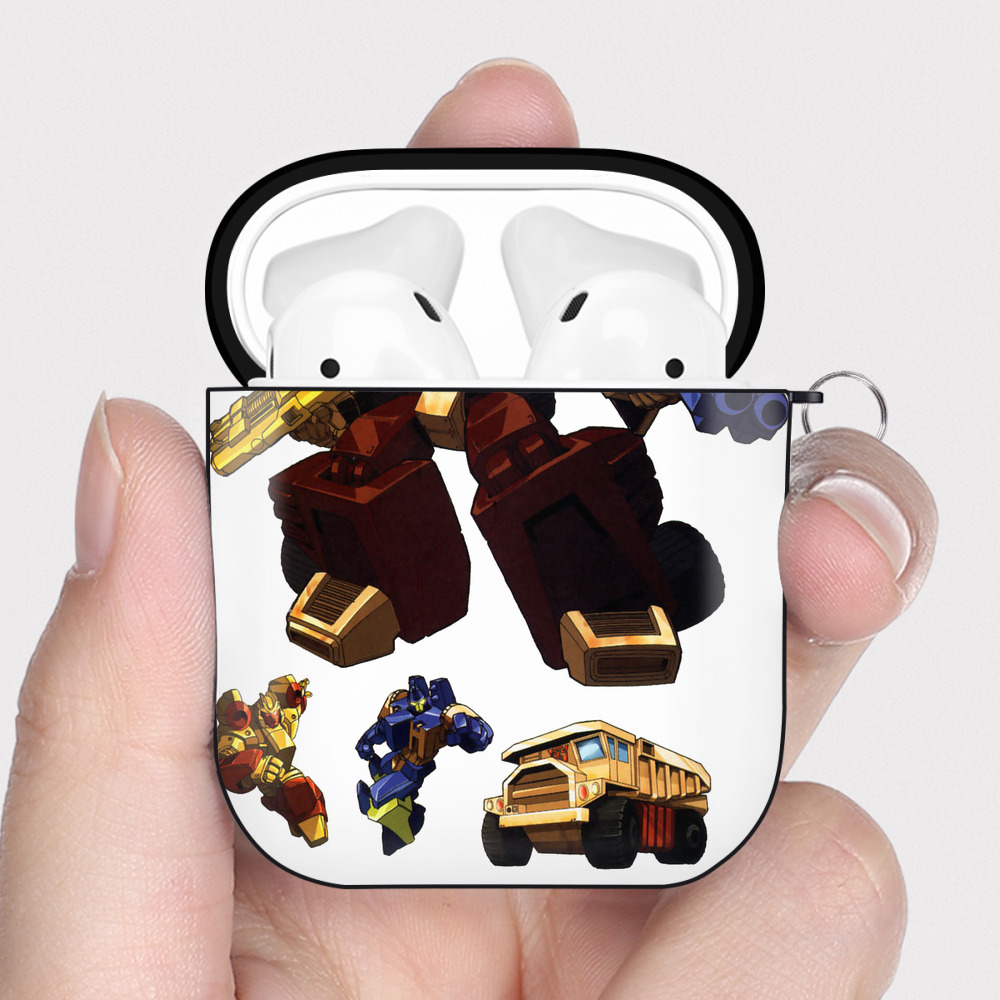 （画像用）  AirPods 第2世代保護ケース ハードシェル ブラック 耐衝撃・防指紋・カラビナ付き