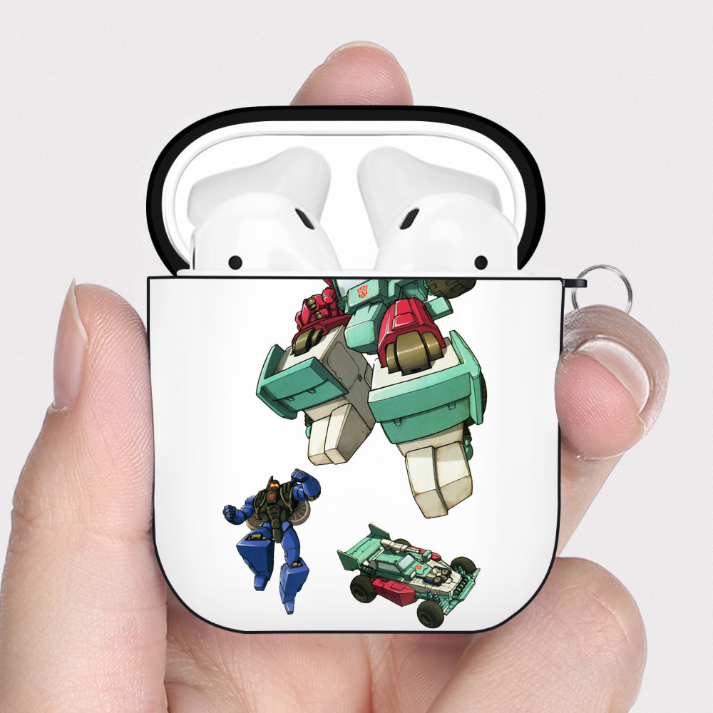 （画像用）  AirPods 第2世代保護ケース ハードシェル ブラック 耐衝撃・防指紋・カラビナ付き