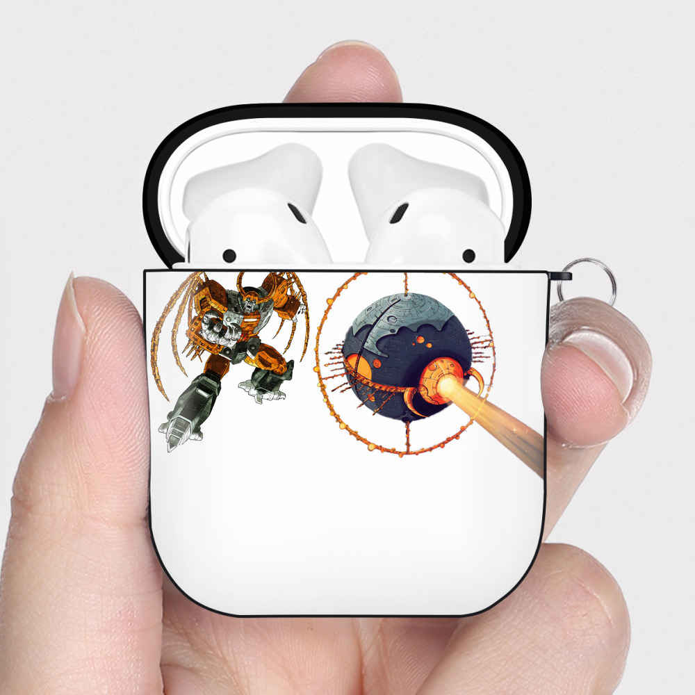 （画像用）  AirPods 第2世代保護ケース ハードシェル ブラック 耐衝撃・防指紋・カラビナ付き