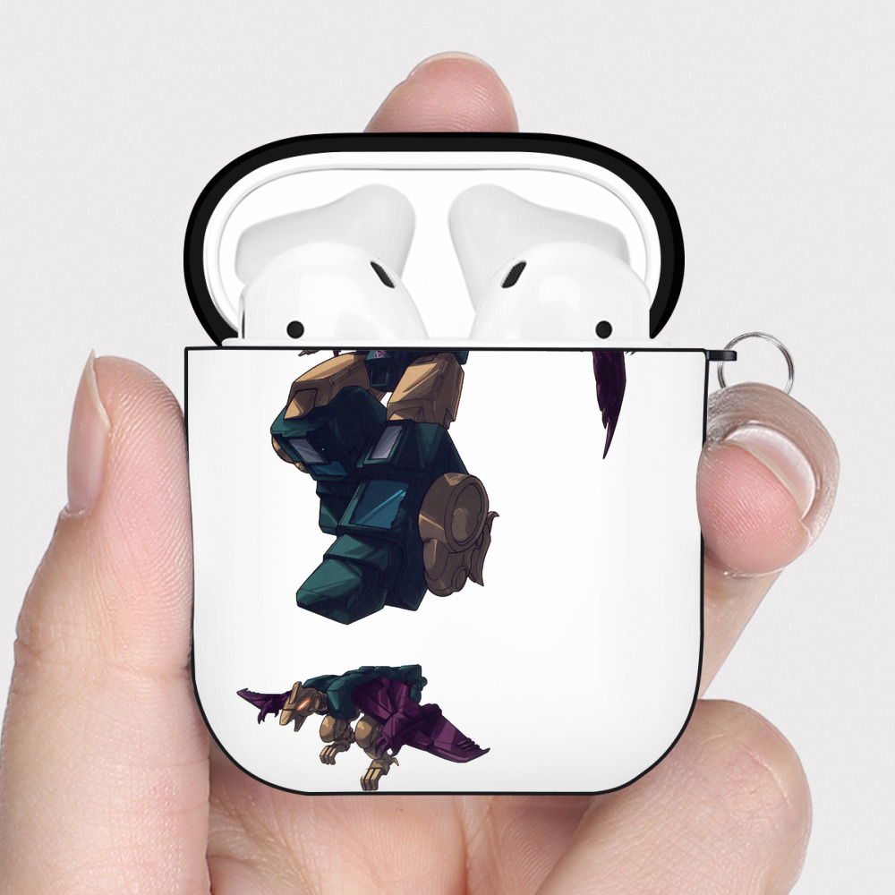 （画像用）  AirPods 第2世代保護ケース ハードシェル ブラック 耐衝撃・防指紋・カラビナ付き