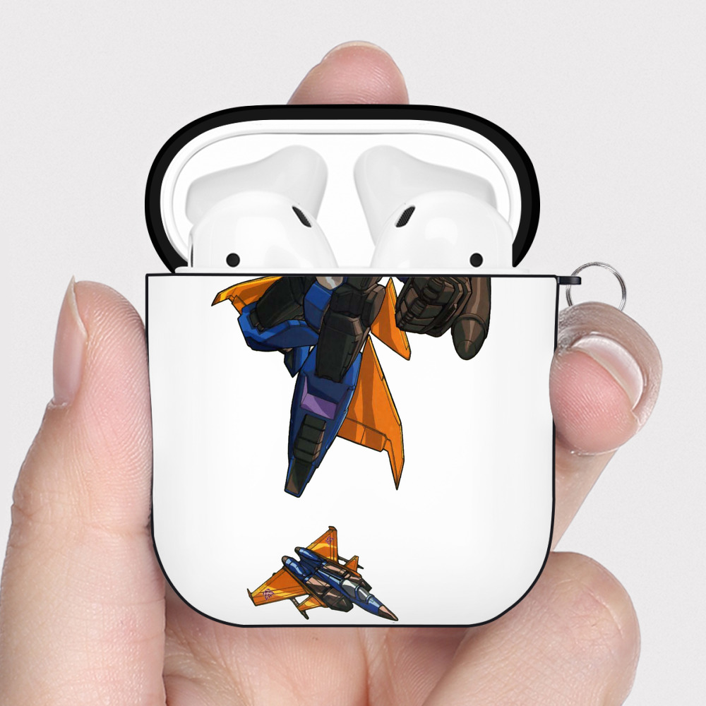 （画像用）  AirPods 第2世代保護ケース ハードシェル ブラック 耐衝撃・防指紋・カラビナ付き