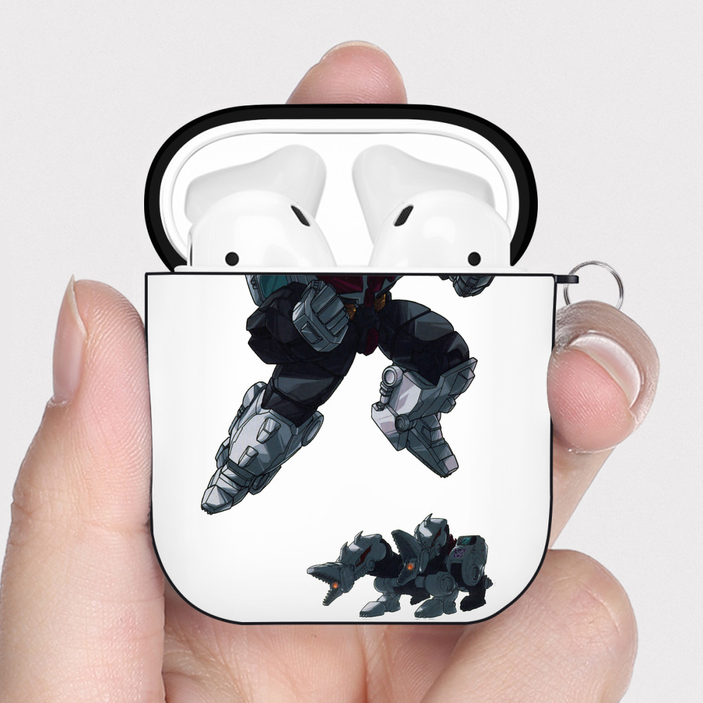 （画像用）  AirPods 第2世代保護ケース ハードシェル ブラック 耐衝撃・防指紋・カラビナ付き