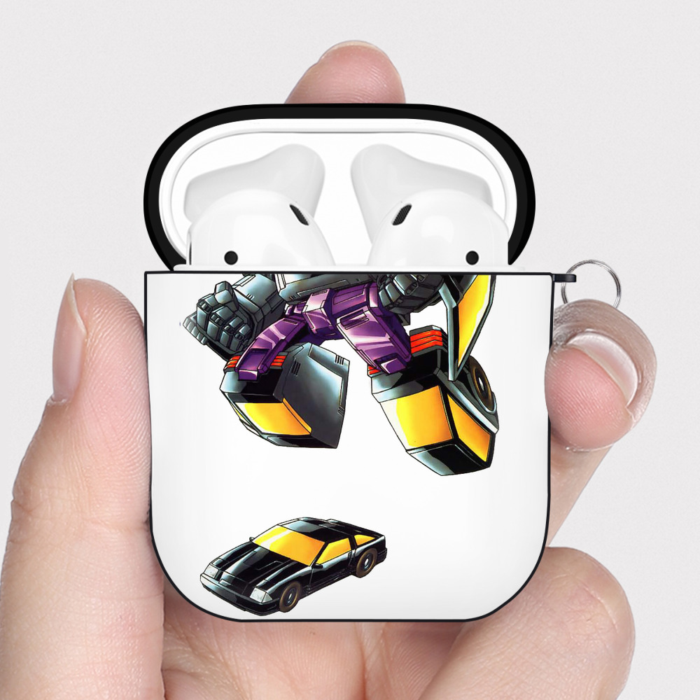 （画像用）  AirPods 第2世代保護ケース ハードシェル ブラック 耐衝撃・防指紋・カラビナ付き