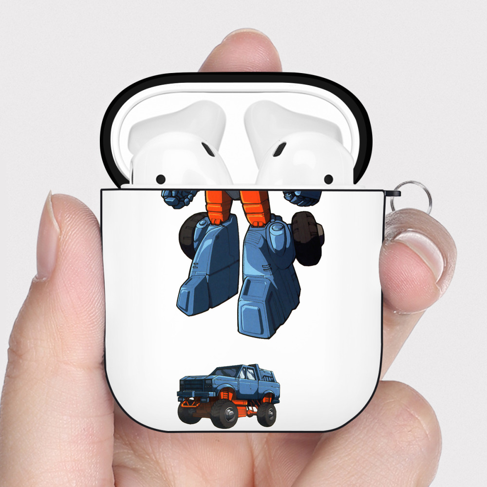 （画像用）  AirPods 第2世代保護ケース ハードシェル ブラック 耐衝撃・防指紋・カラビナ付き