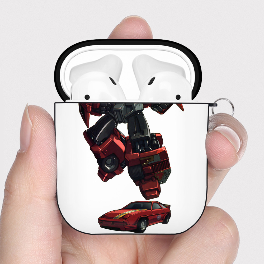 （画像用）  AirPods 第2世代保護ケース ハードシェル ブラック 耐衝撃・防指紋・カラビナ付き