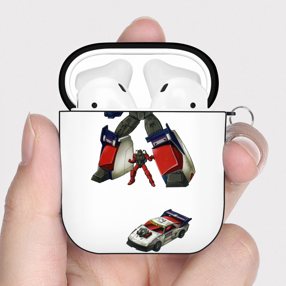 （画像用）  AirPods 第2世代保護ケース ハードシェル ブラック 耐衝撃・防指紋・カラビナ付き