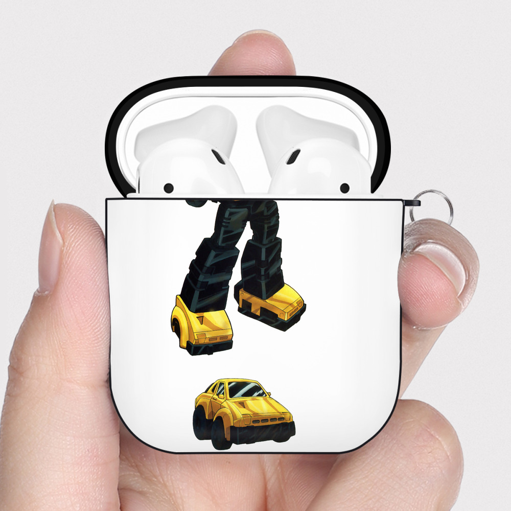 （画像用）  AirPods 第2世代保護ケース ハードシェル ブラック 耐衝撃・防指紋・カラビナ付き
