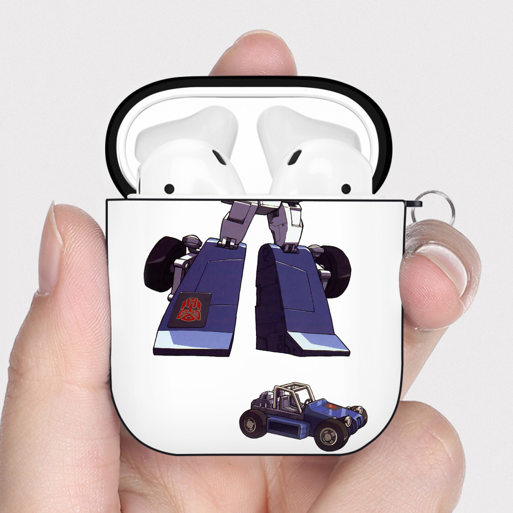 （画像用）  AirPods 第2世代保護ケース ハードシェル ブラック 耐衝撃・防指紋・カラビナ付き
