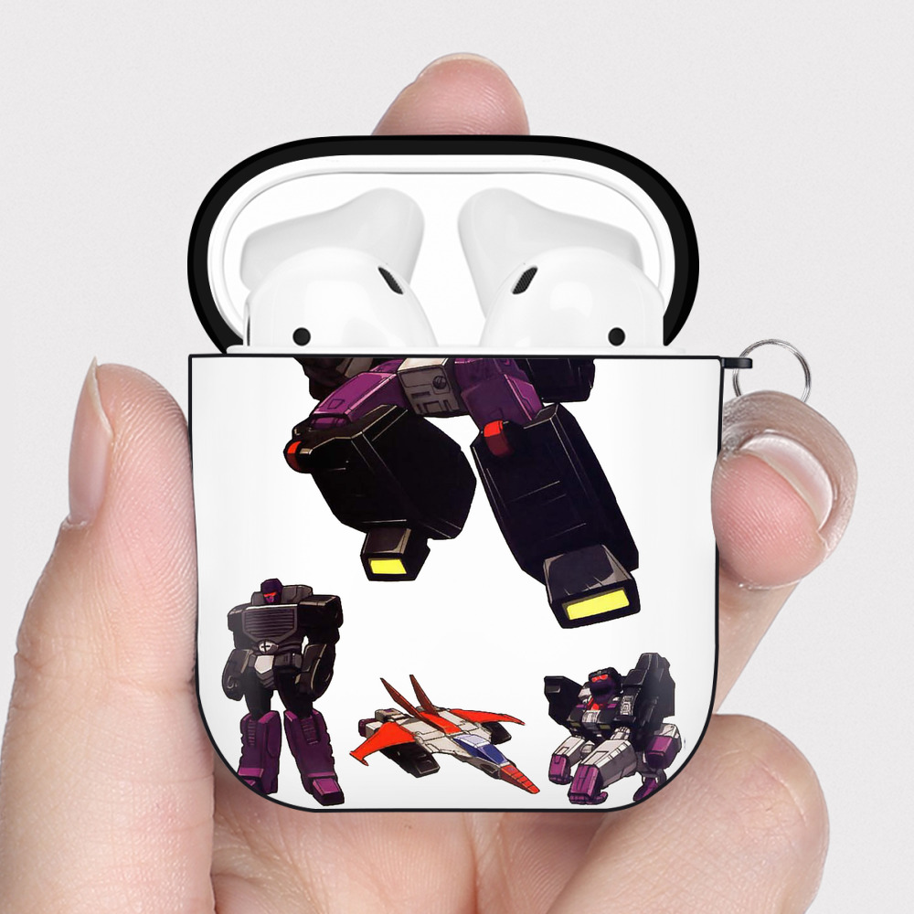 （画像用）  AirPods 第2世代保護ケース ハードシェル ブラック 耐衝撃・防指紋・カラビナ付き
