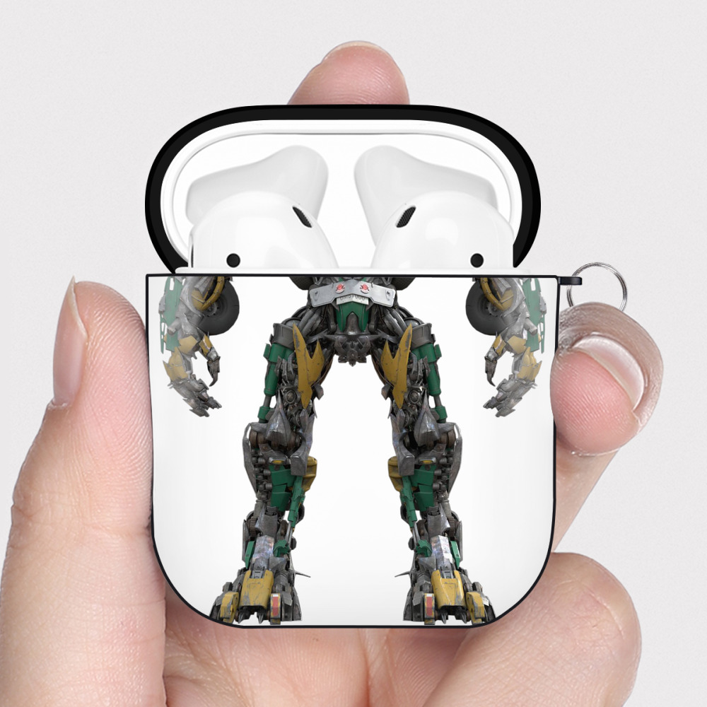 （画像用）  AirPods 第2世代保護ケース ハードシェル ブラック 耐衝撃・防指紋・カラビナ付き