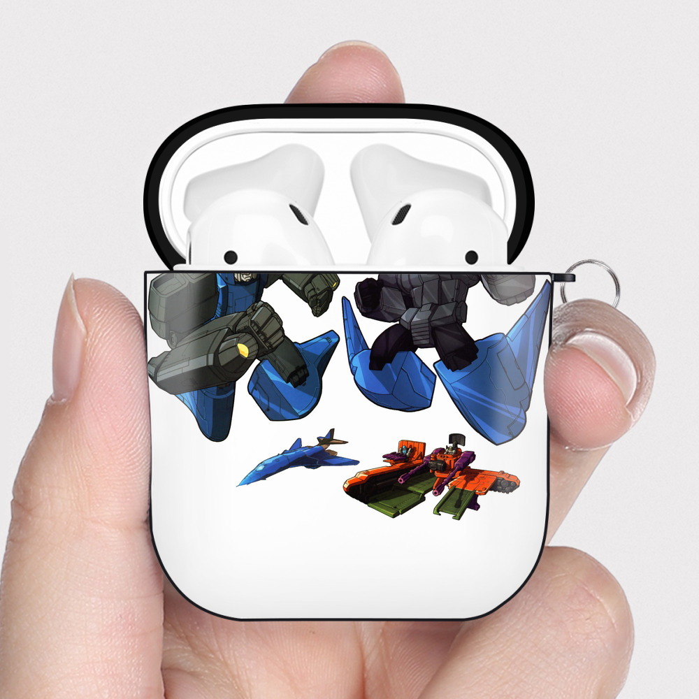 （画像用）  AirPods 第2世代保護ケース ハードシェル ブラック 耐衝撃・防指紋・カラビナ付き
