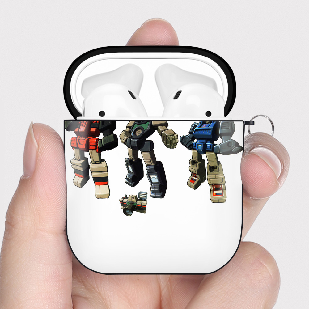 （画像用）  AirPods 第2世代保護ケース ハードシェル ブラック 耐衝撃・防指紋・カラビナ付き