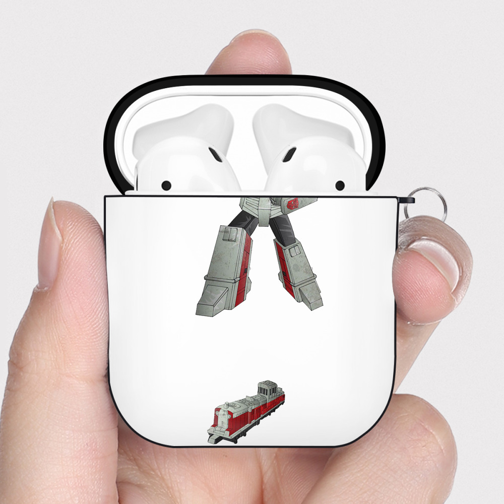 （画像用）  AirPods 第2世代保護ケース ハードシェル ブラック 耐衝撃・防指紋・カラビナ付き