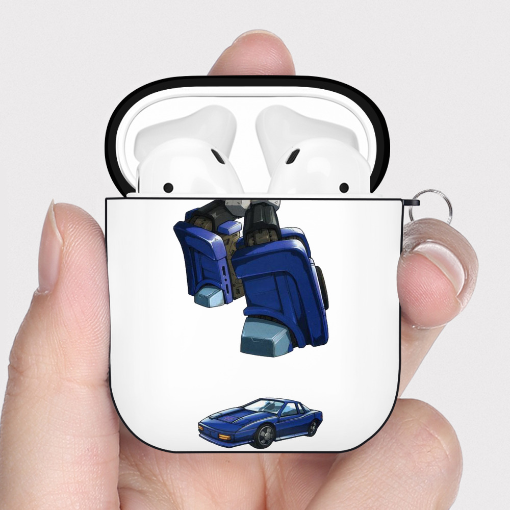 （画像用）  AirPods 第2世代保護ケース ハードシェル ブラック 耐衝撃・防指紋・カラビナ付き