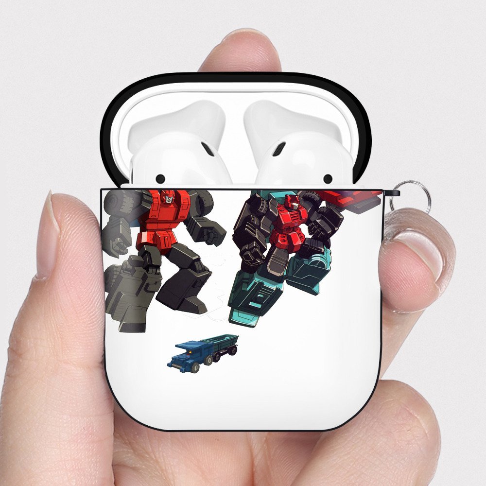 （画像用）  AirPods 第2世代保護ケース ハードシェル ブラック 耐衝撃・防指紋・カラビナ付き