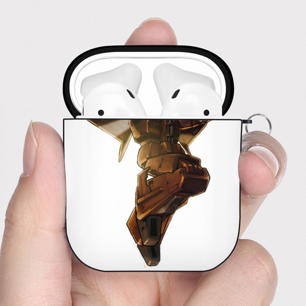 （画像用）  AirPods 第2世代保護ケース ハードシェル ブラック 耐衝撃・防指紋・カラビナ付き