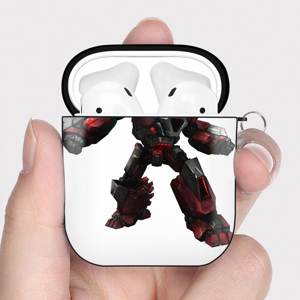 （画像用）  AirPods 第2世代保護ケース ハードシェル ブラック 耐衝撃・防指紋・カラビナ付き