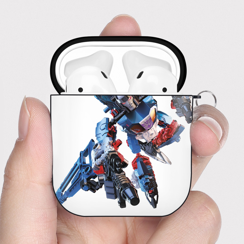 （画像用）  AirPods 第2世代保護ケース ハードシェル ブラック 耐衝撃・防指紋・カラビナ付き