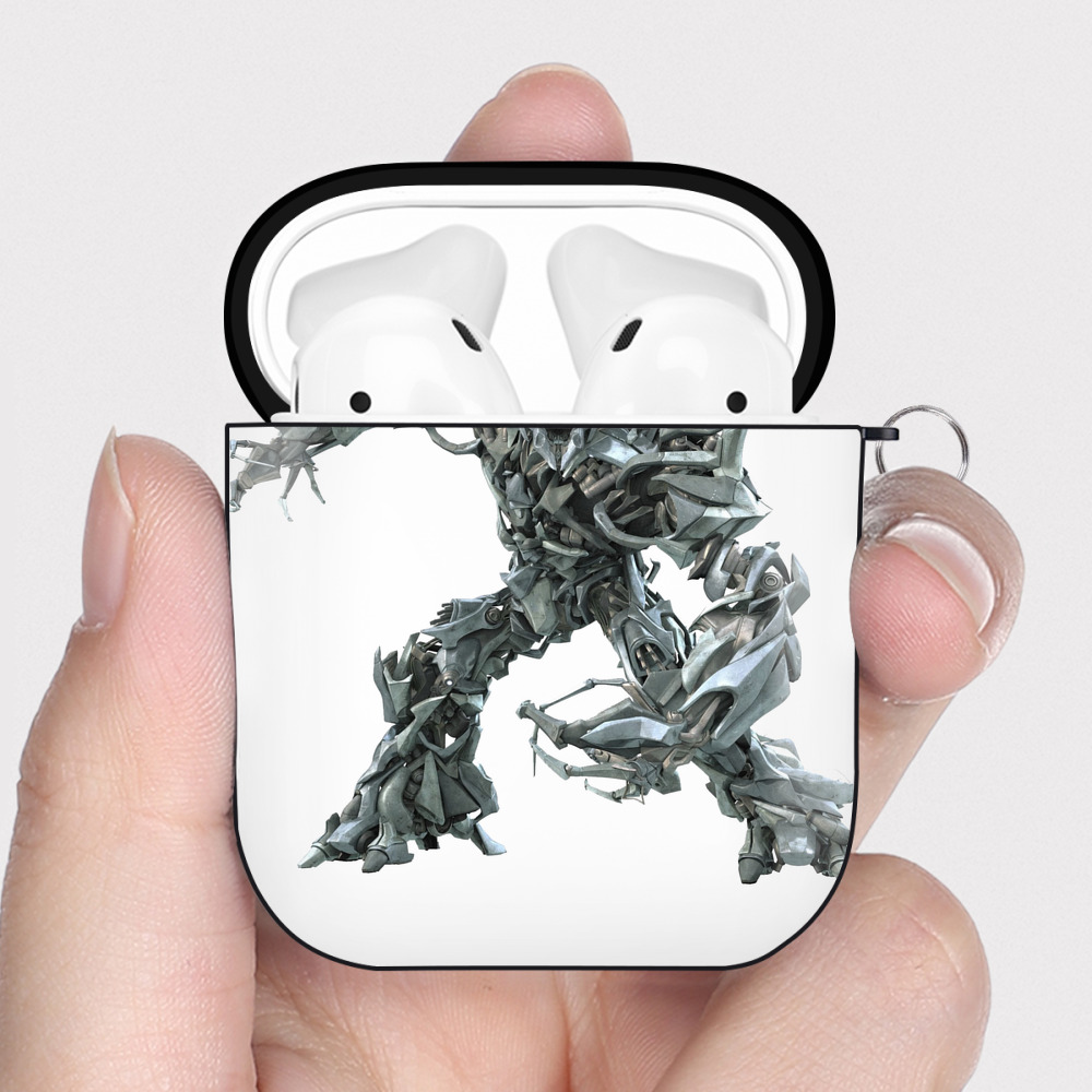 （画像用）  AirPods 第2世代保護ケース ハードシェル ブラック 耐衝撃・防指紋・カラビナ付き