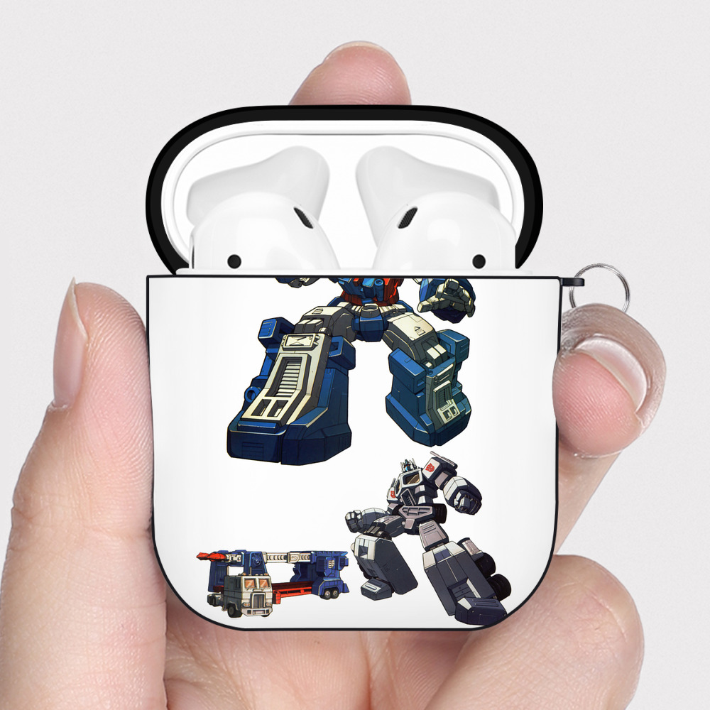 （画像用）  AirPods 第2世代保護ケース ハードシェル ブラック 耐衝撃・防指紋・カラビナ付き