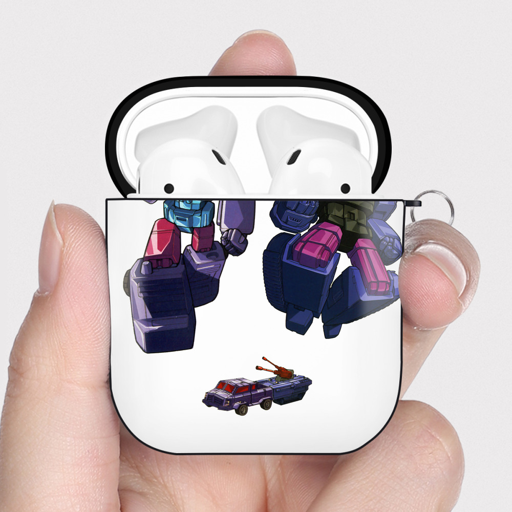 （画像用）  AirPods 第2世代保護ケース ハードシェル ブラック 耐衝撃・防指紋・カラビナ付き