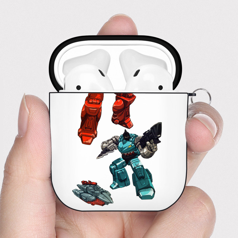 （画像用）  AirPods 第2世代保護ケース ハードシェル ブラック 耐衝撃・防指紋・カラビナ付き