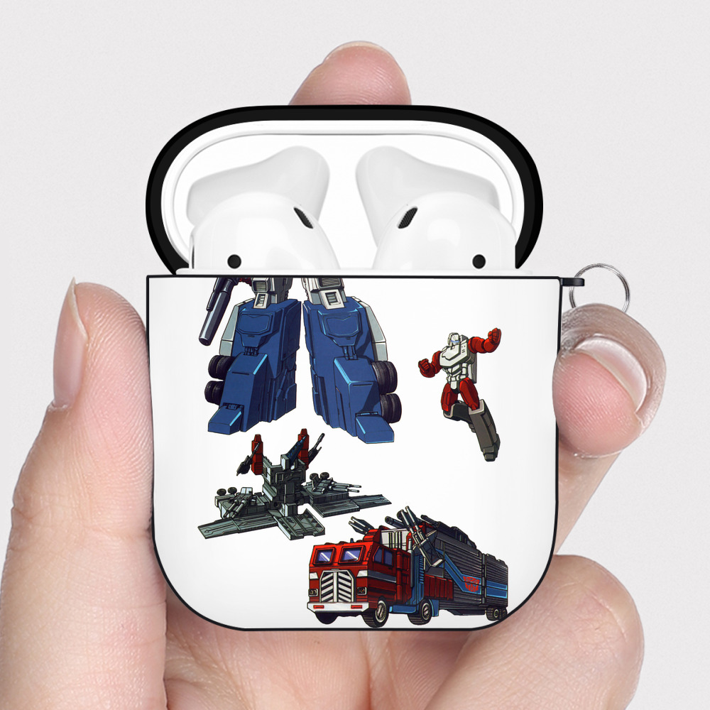 （画像用）  AirPods 第2世代保護ケース ハードシェル ブラック 耐衝撃・防指紋・カラビナ付き