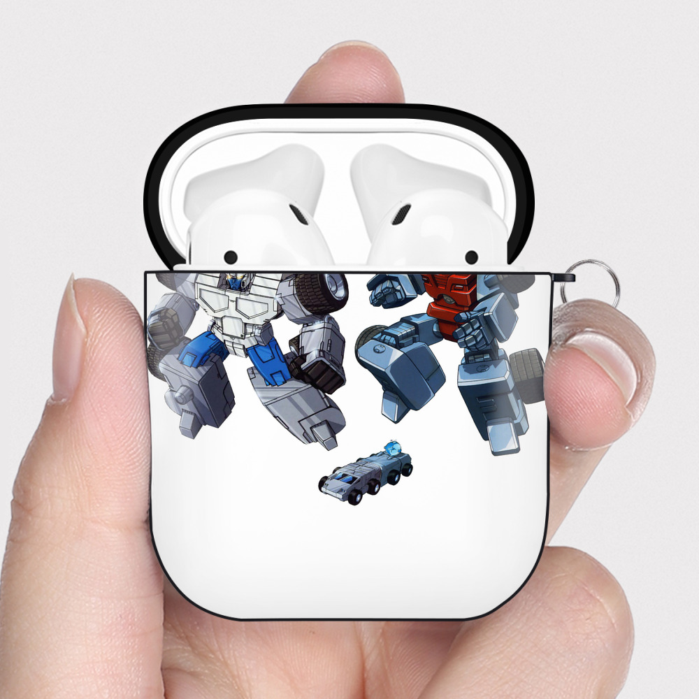 （画像用）  AirPods 第2世代保護ケース ハードシェル ブラック 耐衝撃・防指紋・カラビナ付き