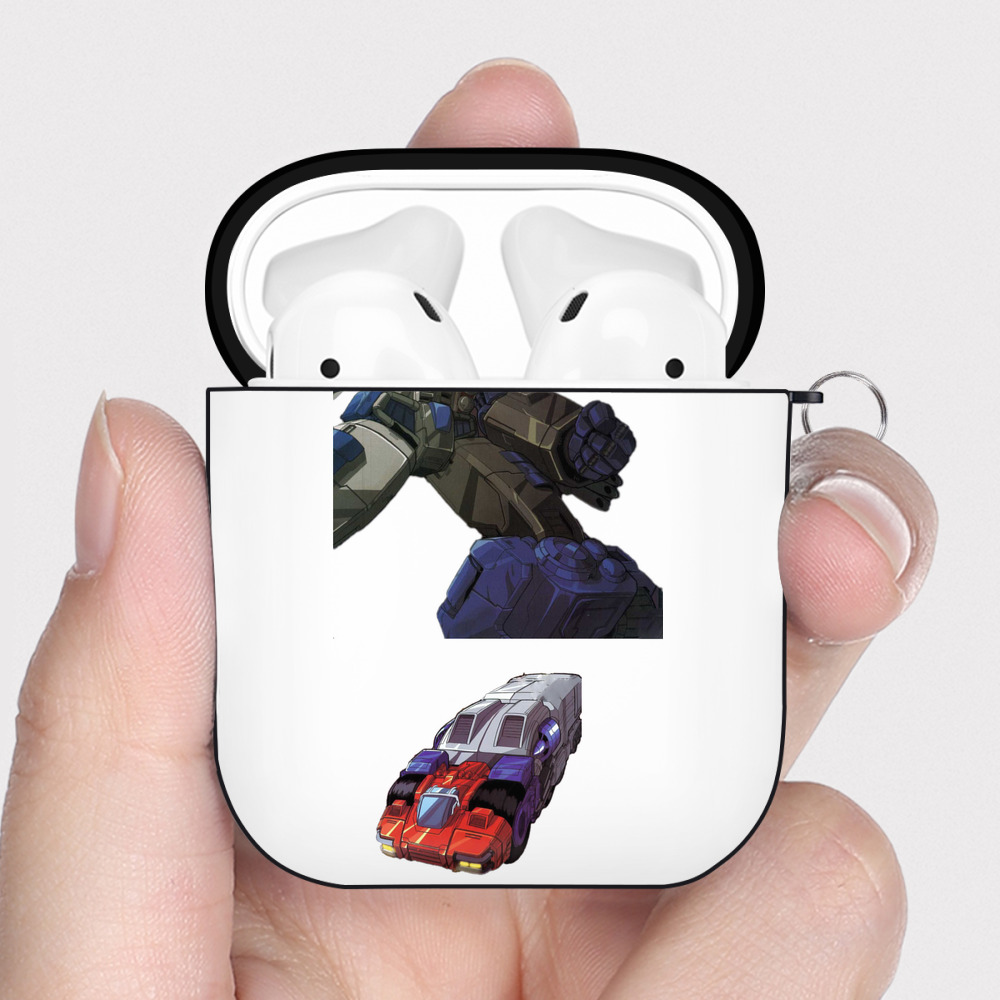 （画像用）  AirPods 第2世代保護ケース ハードシェル ブラック 耐衝撃・防指紋・カラビナ付き