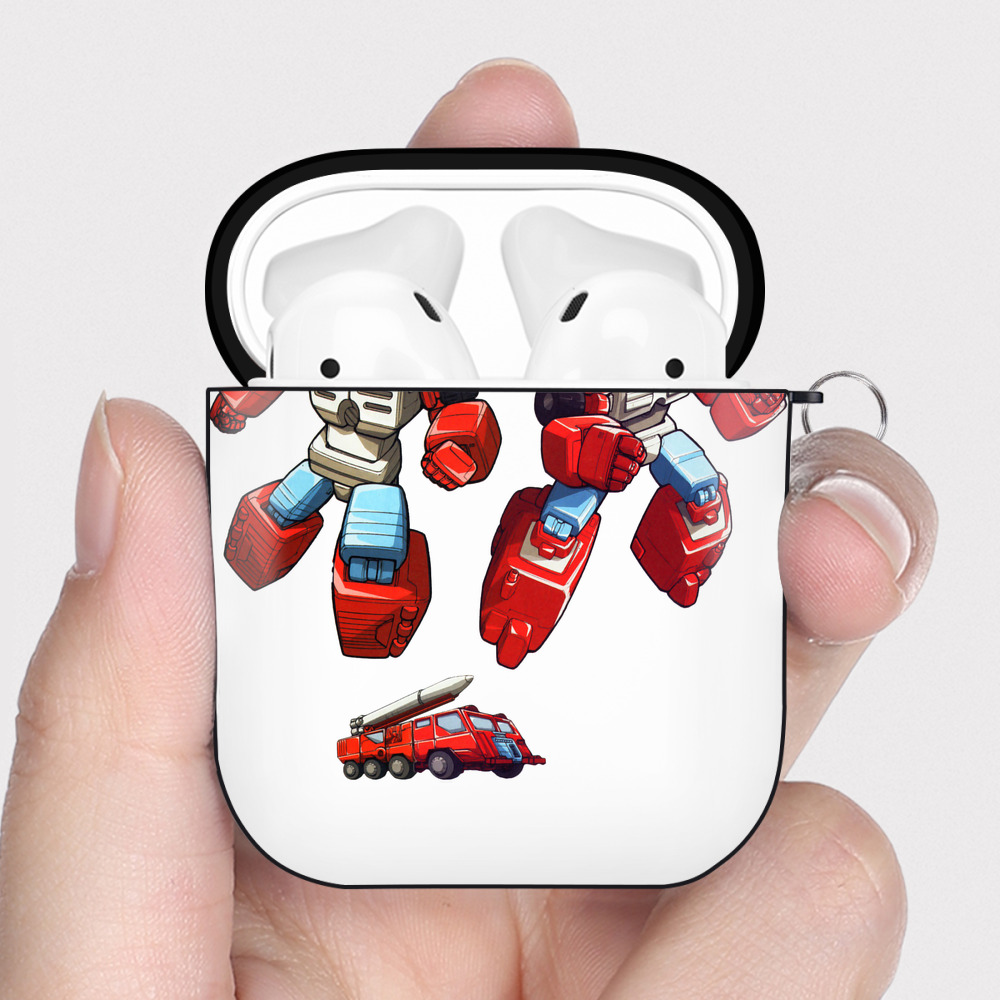 （画像用）  AirPods 第2世代保護ケース ハードシェル ブラック 耐衝撃・防指紋・カラビナ付き