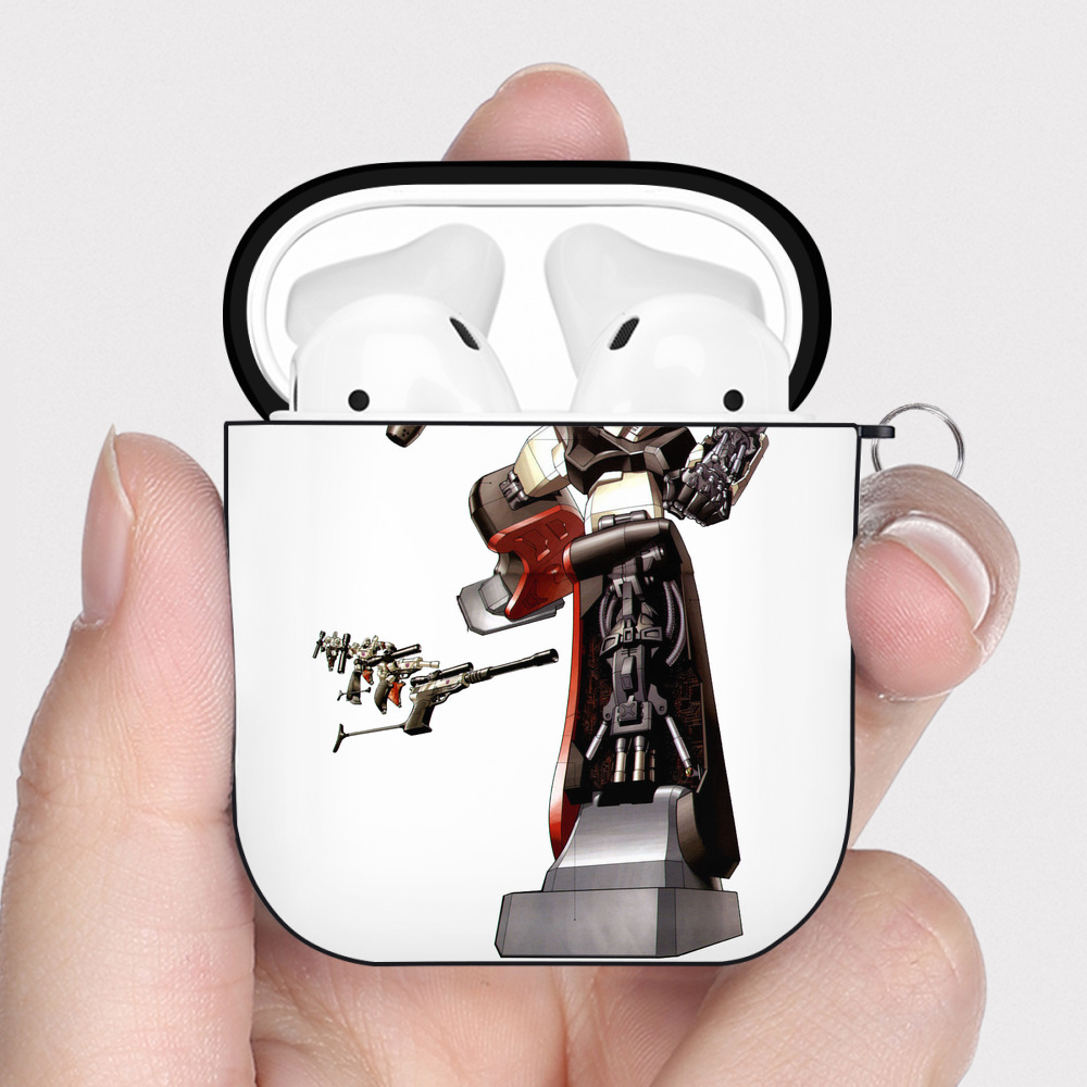 （画像用）  AirPods 第2世代保護ケース ハードシェル ブラック 耐衝撃・防指紋・カラビナ付き