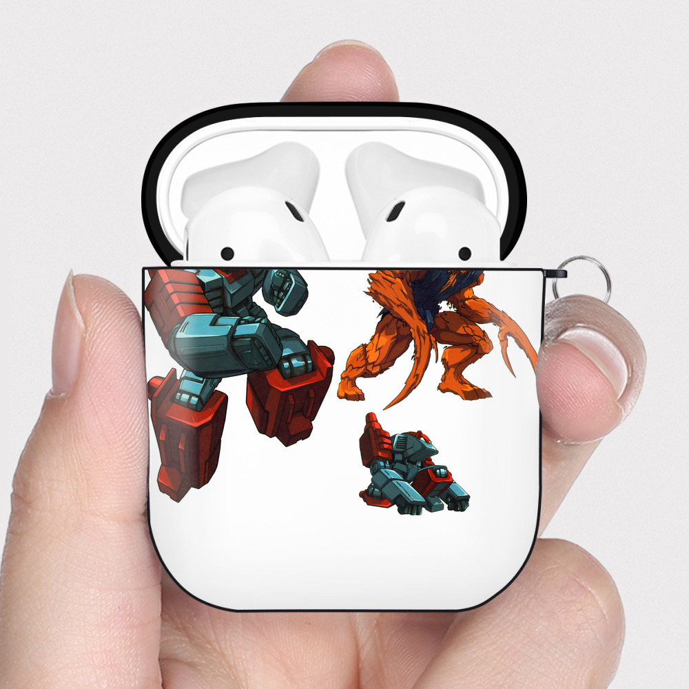 （画像用）  AirPods 第2世代保護ケース ハードシェル ブラック 耐衝撃・防指紋・カラビナ付き