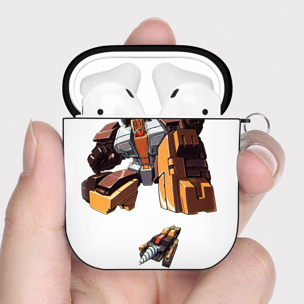 （画像用）  AirPods 第2世代保護ケース ハードシェル ブラック 耐衝撃・防指紋・カラビナ付き