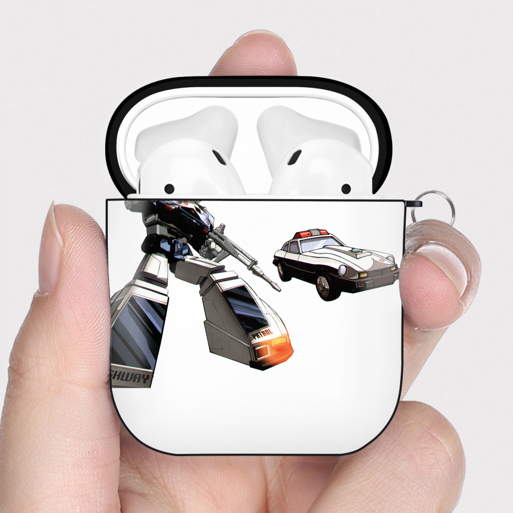 （画像用）  AirPods 第2世代保護ケース ハードシェル ブラック 耐衝撃・防指紋・カラビナ付き
