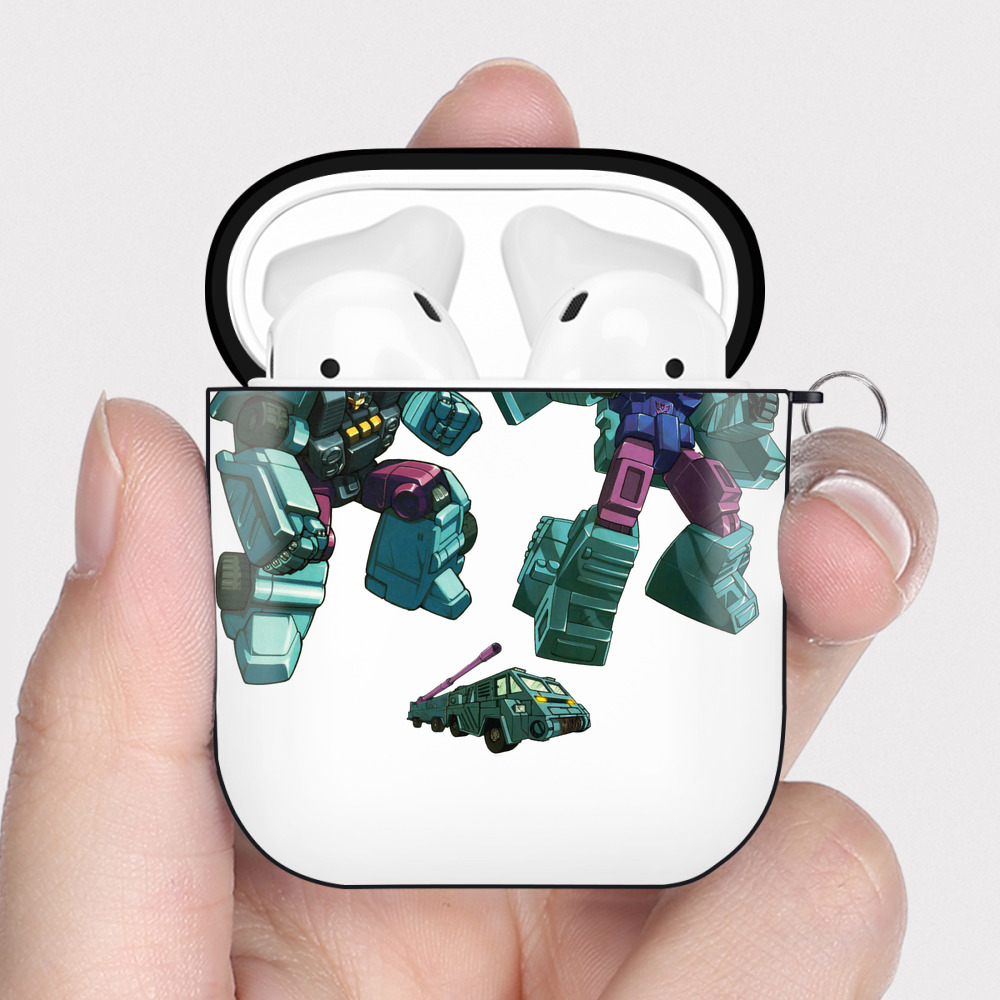（画像用）  AirPods 第2世代保護ケース ハードシェル ブラック 耐衝撃・防指紋・カラビナ付き