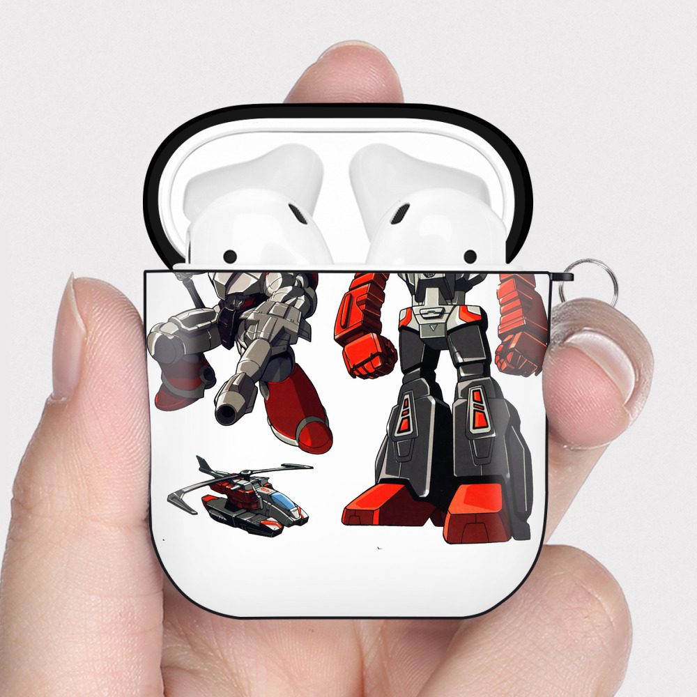 （画像用）  AirPods 第2世代保護ケース ハードシェル ブラック 耐衝撃・防指紋・カラビナ付き
