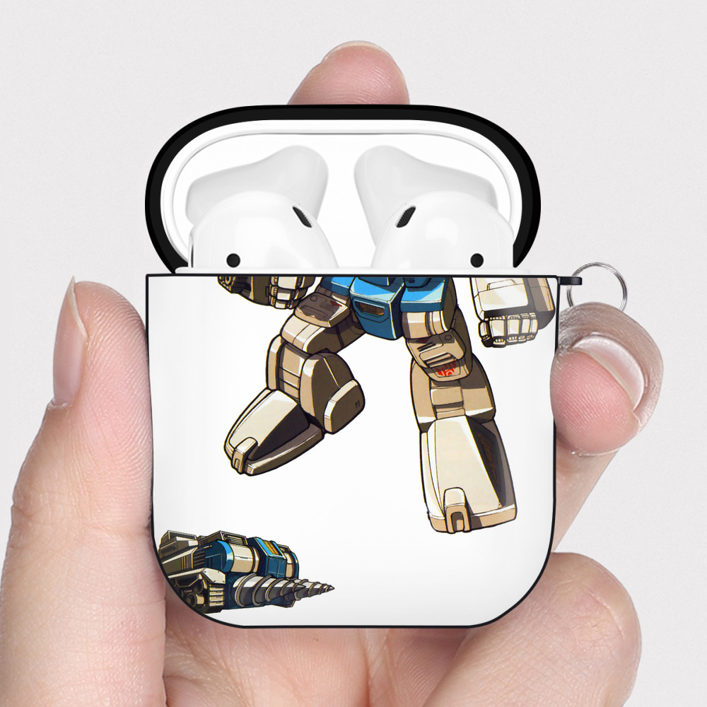 （画像用）  AirPods 第2世代保護ケース ハードシェル ブラック 耐衝撃・防指紋・カラビナ付き